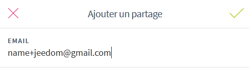 Ajouter un partage Ajouter un partage