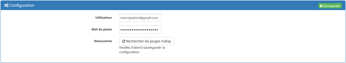 Configuration plugin Configuration plugin